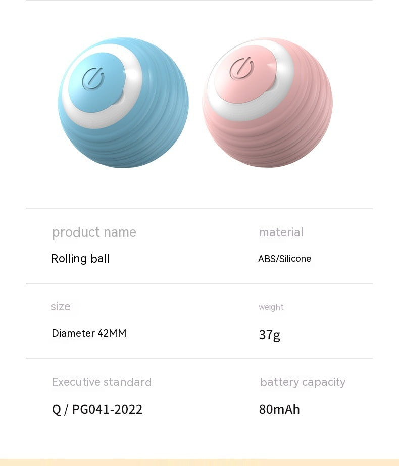 Automatic Moving Bouncing Rolling Ball Smart Cat Toy Ball