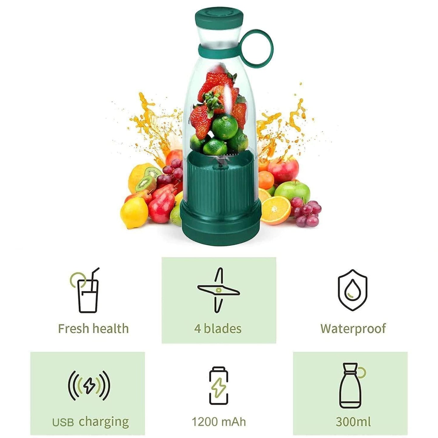Gearblend ™ Portable Mini Juicer Bottle
