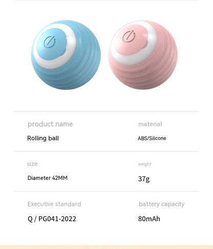 Automatic Moving Bouncing Rolling Ball Smart Cat Toy Ball