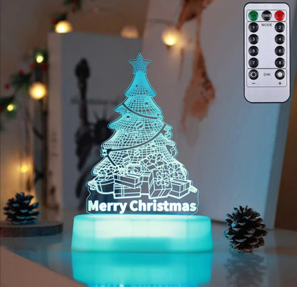 Christmas Decoration 3D Lamp Acrylic
